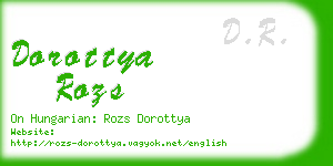 dorottya rozs business card